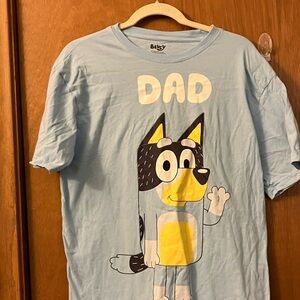 Dad Bluey Shirt - Light Blue